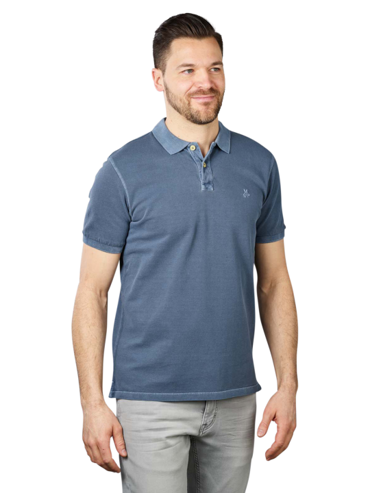 Marc O'Polo Short Sleeve Polo Rib Details Herren Polo Shirt