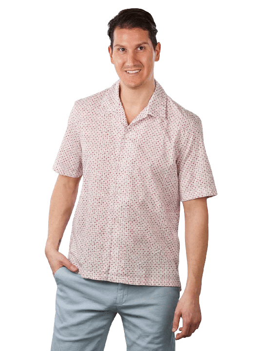 Marc O'Polo Short Sleeve Shirt Minimal Print Herren Hemd