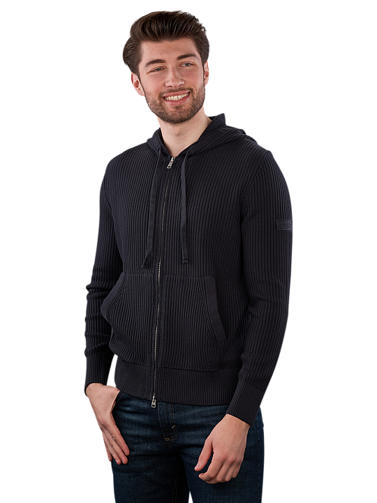 Marc O'Polo Knit Hoody Jacket Zipped With Pockets Knit Herren Pullover