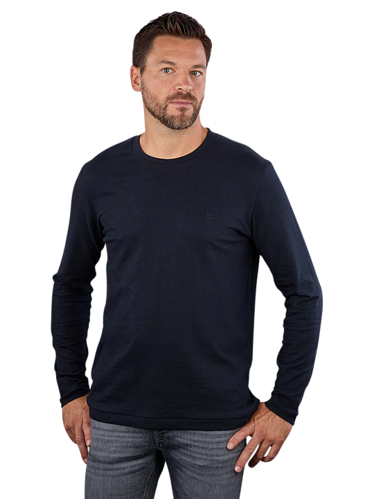 Marc O'Polo Long Sleeve T-Shirt Rib Neck Trim Herren T-Shirt