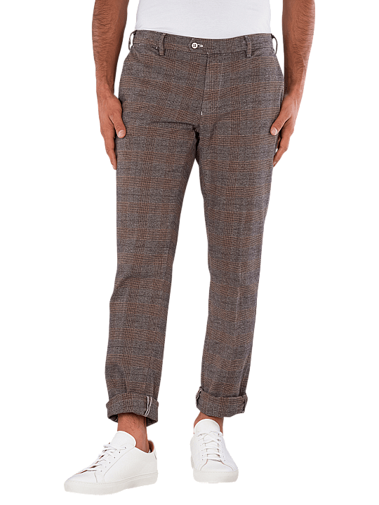 Mason's New York Chino Regular Fit Check Herren Hose
