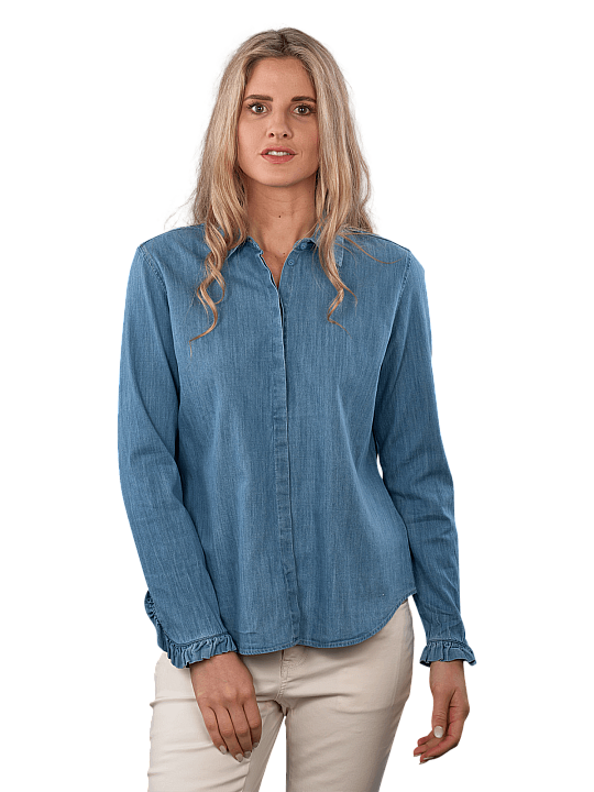Mos Mosh Mattie Flip Denim Blouse Damen Bluse