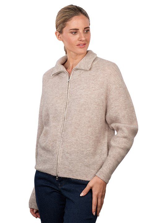 Mos Mosh Thora Cardigan Knit Zip Pullover Femme