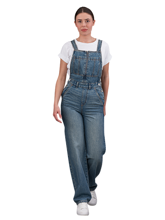 Pepe Jeans Elia Overall Wide Leg Jeans Femme
