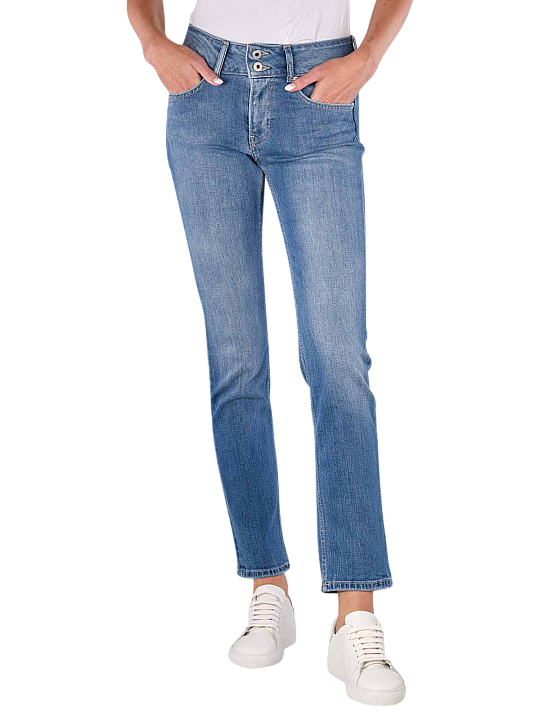 Pepe Jeans Mid Gen Slim Straight Fit Damen Jeans