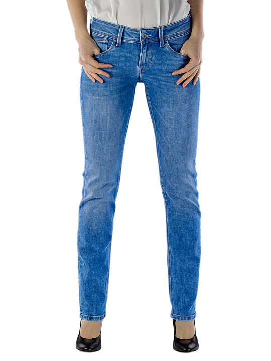Pepe Venus Straight Straight Fit in Mittelblau