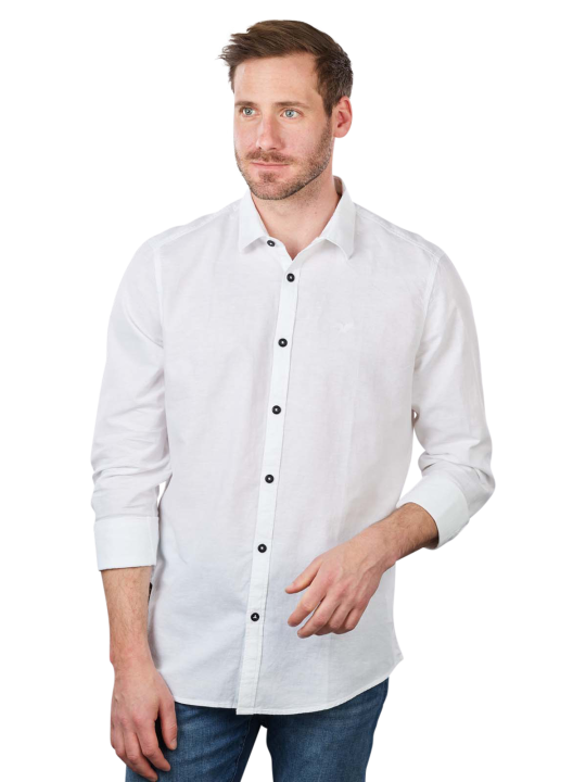 PME Legend Cotton Linen Shirt Long Sleeve Herren Hemd