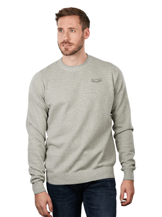 PME Legend Cotton Mouline Pullover Long Sleeve Pullover Homme