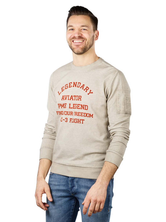 PME Legend Crew Neck Pullover Interlock Cold Dye Men's Sweater