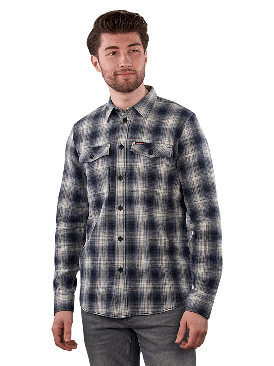 PME Legend Dobby Shirt Longsleeve Check Chemise Homme