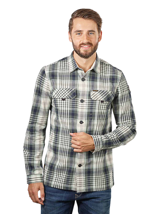 PME Legend Shirt Regular Fit Heavy Cotton Slub Check Herren Hemd