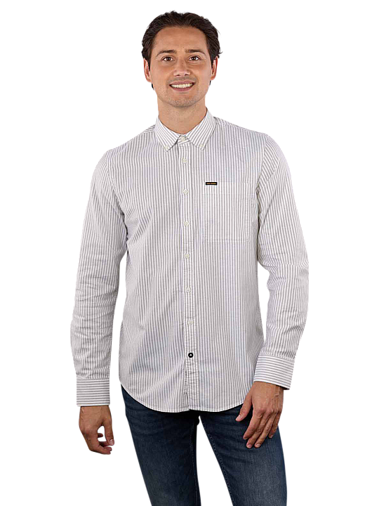 PME Legend Shirt Regular Fit Striped Oxford Herren Hemd