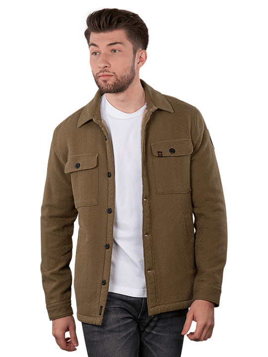 PME Legend Shirt Bold Waffle With Fake Fur Herren Hemd