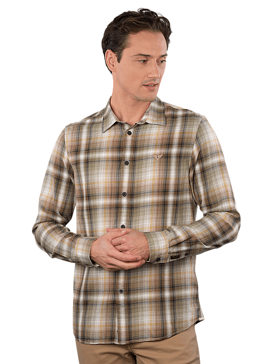 PME Legend Shirt Long Sleeve Twill Check Herren Hemd