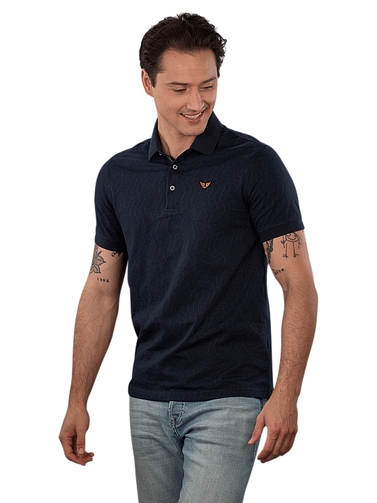 PME Legend Short Sleeve Polo Jersey Jacquard Men's Polo Shirt