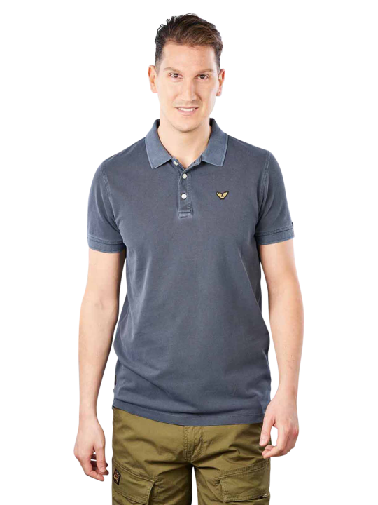 PME Legend Short Sleeve Polo Pique Garment Dye Herren Polo Shirt