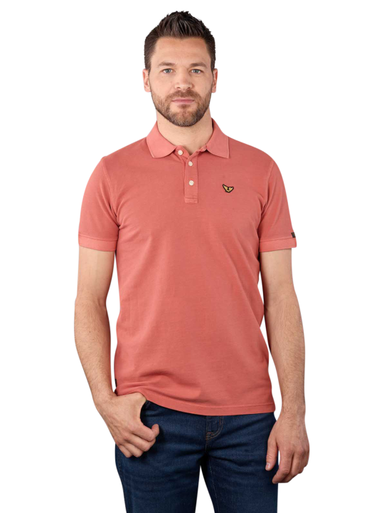 PME Legend Short Sleeve Polo Shirt Garment Dyed Pique Herren Polo Shirt
