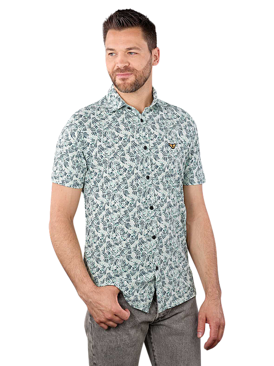 PME Legend Shirt Regular Fit Print On Jersey Piquet Herren Hemd
