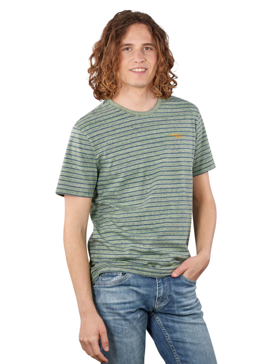 PME Legend Short Sleeve T-Shirt Jersey Stripes T-Shirt Homme