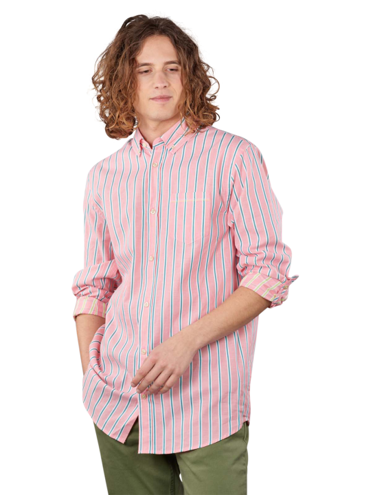 Scotch & Soda Dobby Stripe Shirt Roll-Up Sleeves Herren Hemd