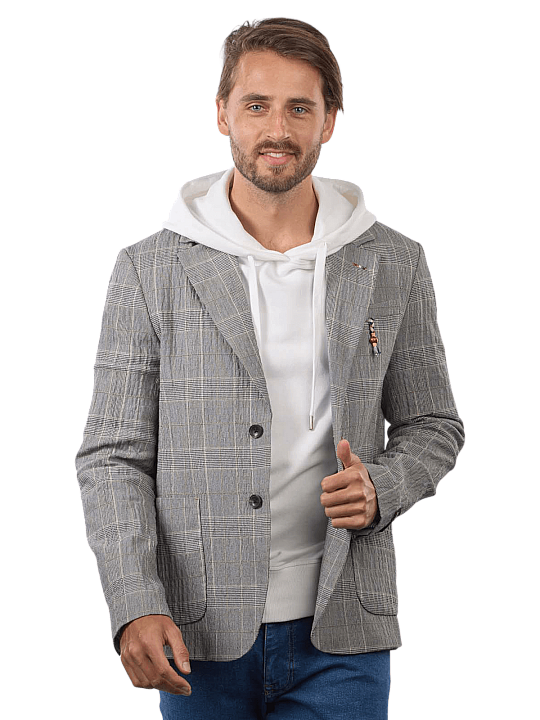 Scotch & Soda Checked Cotton-Blend Veston Herren Jacke