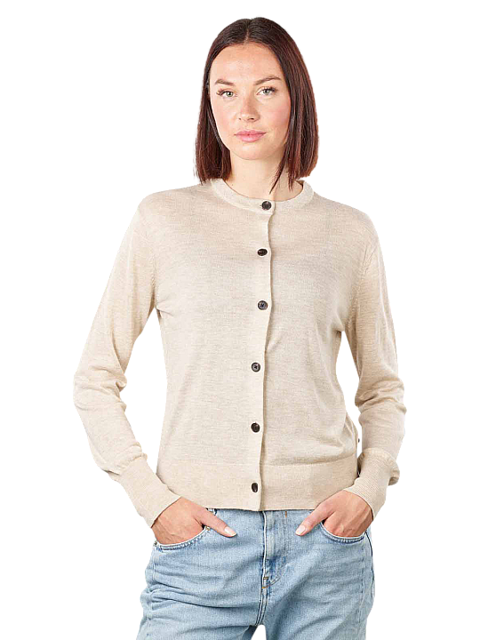 Scotch & Soda Jacquard Trim Cardigan Crew Neck Damen Pullover