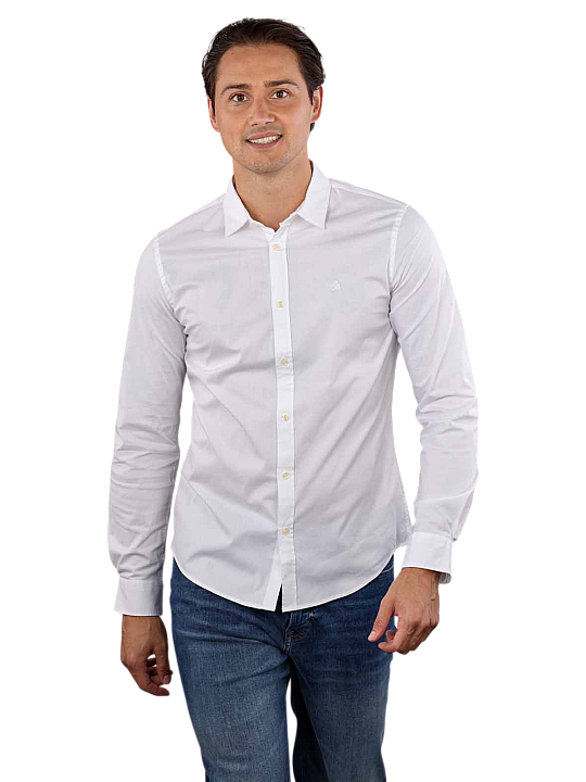 Scotch & Soda Long Sleeve Shirt Poplin Solid Herren Hemd