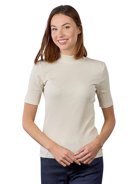 Scotch & Soda Mock Neck Shirt Slim Fit Damen T-Shirt