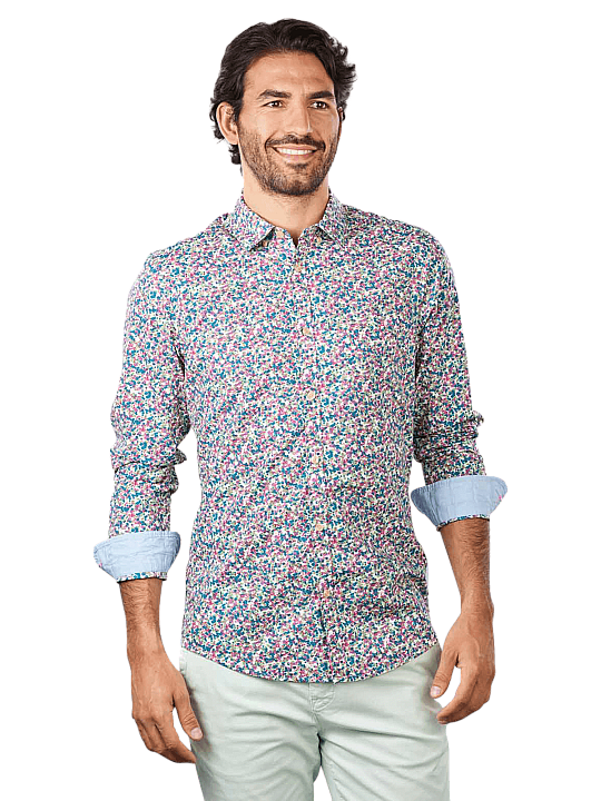 Scotch & Soda Printed Poplin Shirt Slim Fit Herren Hemd
