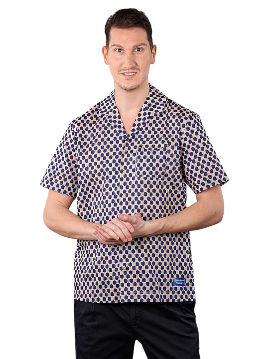 Scotch & Soda Printed Shirt Short Sleeve Herren Hemd