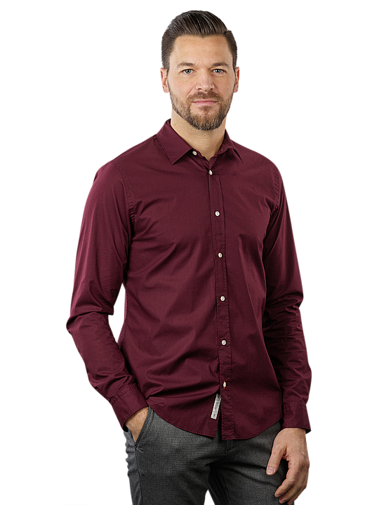 Scotch & Soda Solid Poplin Shirt Herren Hemd