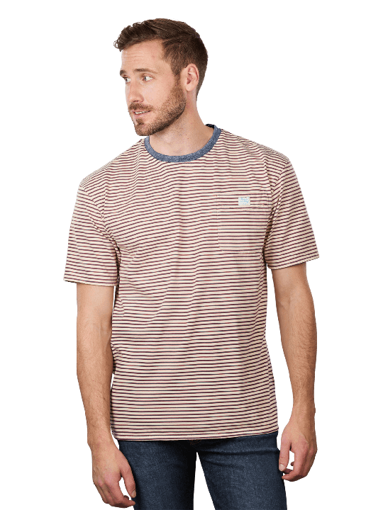 Scotch & Soda Washed Striped T-Shirt Relaxed Fit Herren T-Shirt