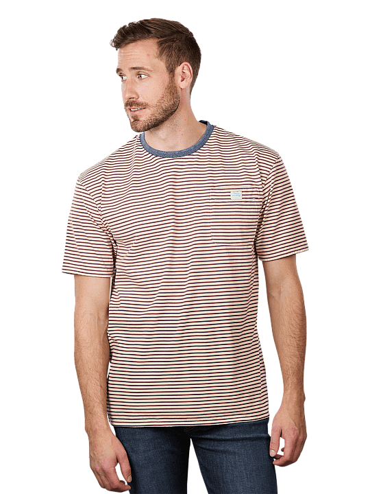Scotch & Soda Washed Striped T-Shirt Relaxed Fit Herren T-Shirt
