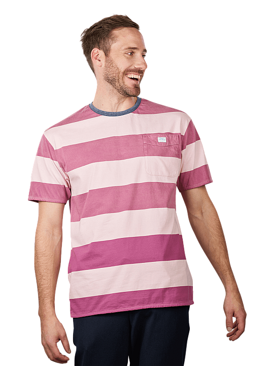 Scotch & Soda Washed Stiped T-Shirt Relaxed Fit Herren T-Shirt