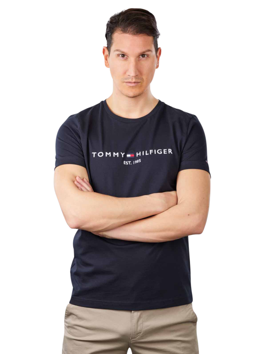Tommy Hilfiger Logo T-Shirt Crew Neck Herren T-Shirt