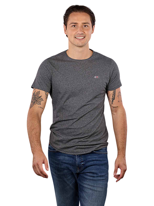 Tommy Jeans Crew Neck T-Shirt Slim Jaspe Herren T-Shirt