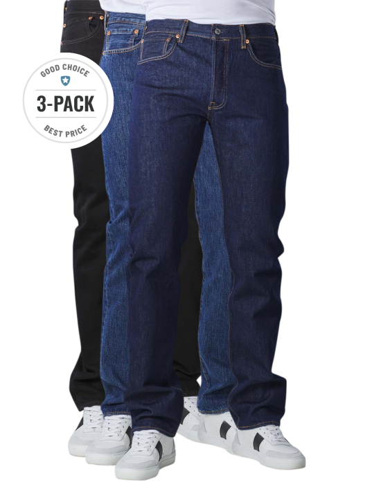 Levi's 501 Jeans Straight Fit 3-Colors Herren Jeans