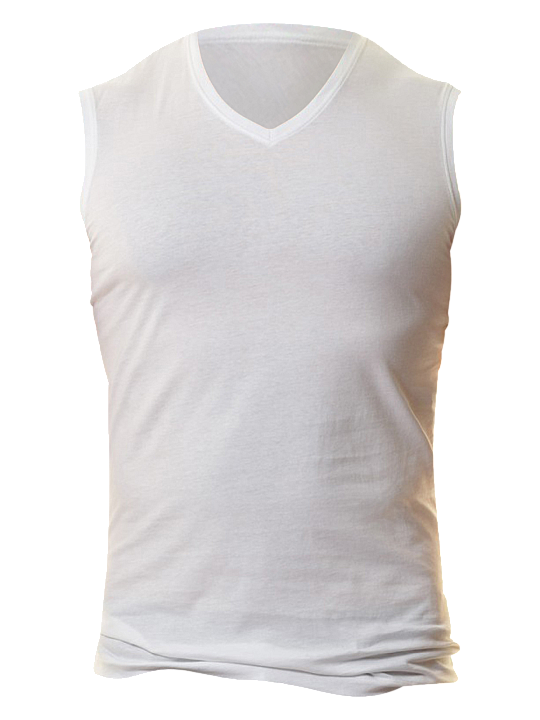 Ragman Tanktop V-Neck Slim Fit 2-Pack Herren T-Shirt