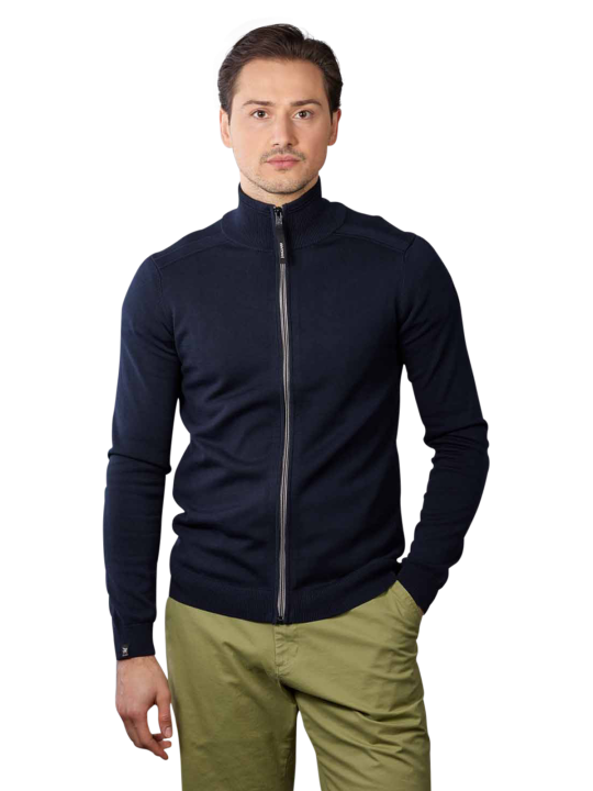 Vanguard Cotton Modal Zip Cardigan Men's Sweater