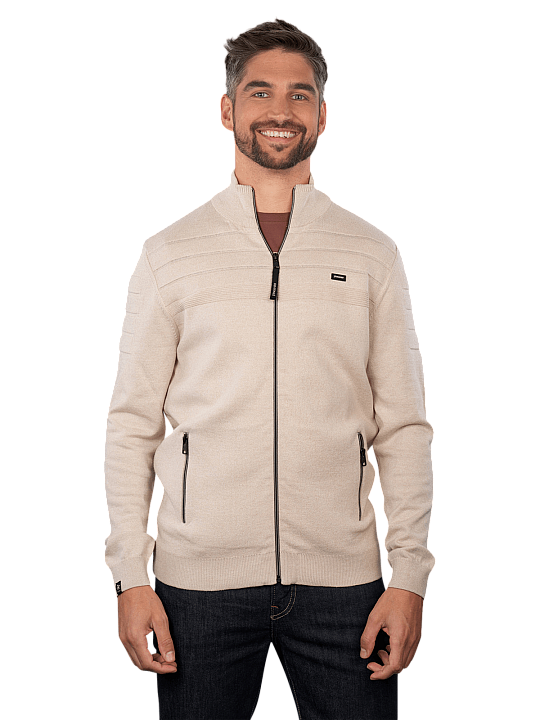 Vanguard Zip Jacket Cotton Bonded Mouline Herren Pullover