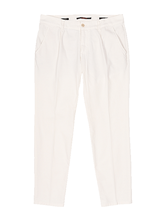 Alberto Lou Chino Regular Fit Linen Herren Hose