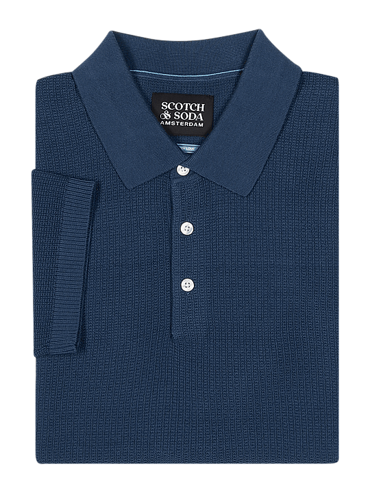 Scotch & Soda Polo Shirt Structured Knit Men's Polo Shirt
