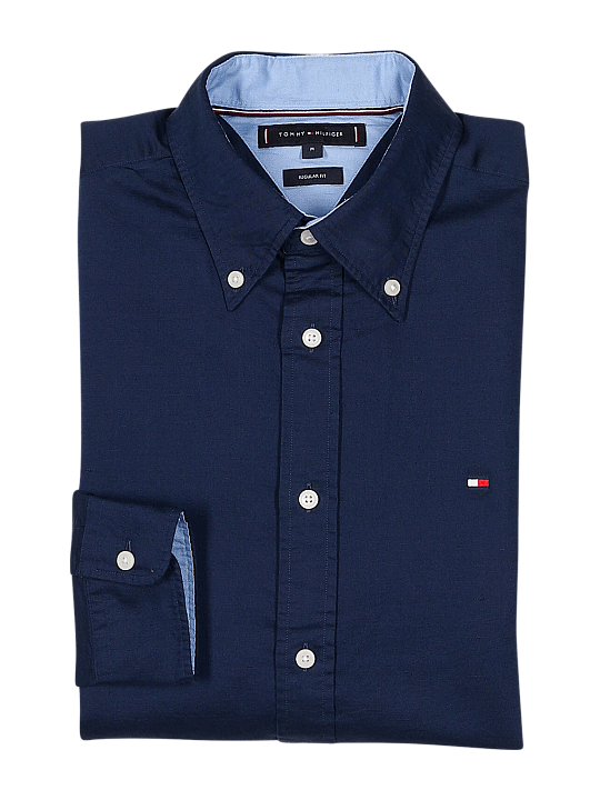 Tommy Hilfiger Shirt Linen Blend Chemise Homme