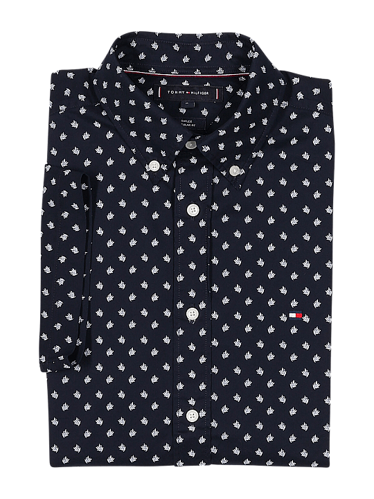 Tommy Hilfiger Shirt Short Sleeve Flex Chemise Homme