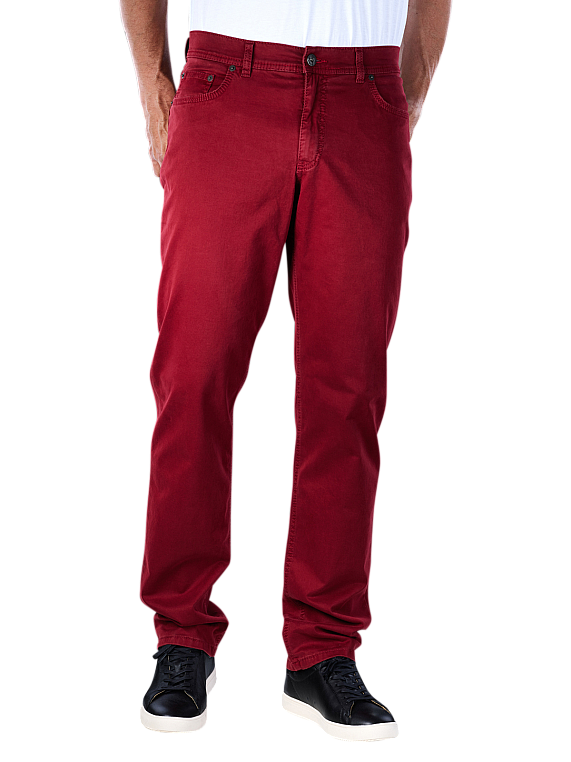 Brax Cooper Jeans Straight Fit in Red 