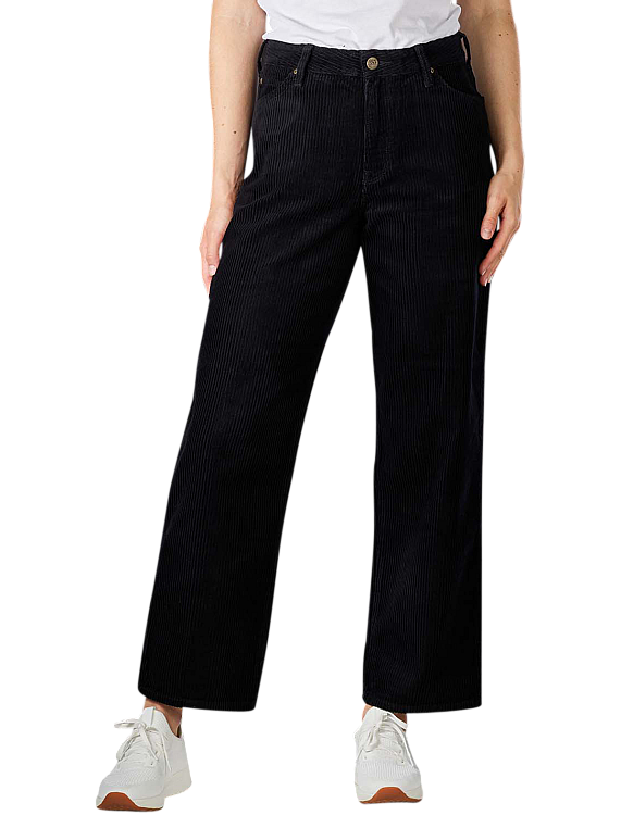 Lee Wide Leg Jeans Straight Fit in Black | JEANS.CH
