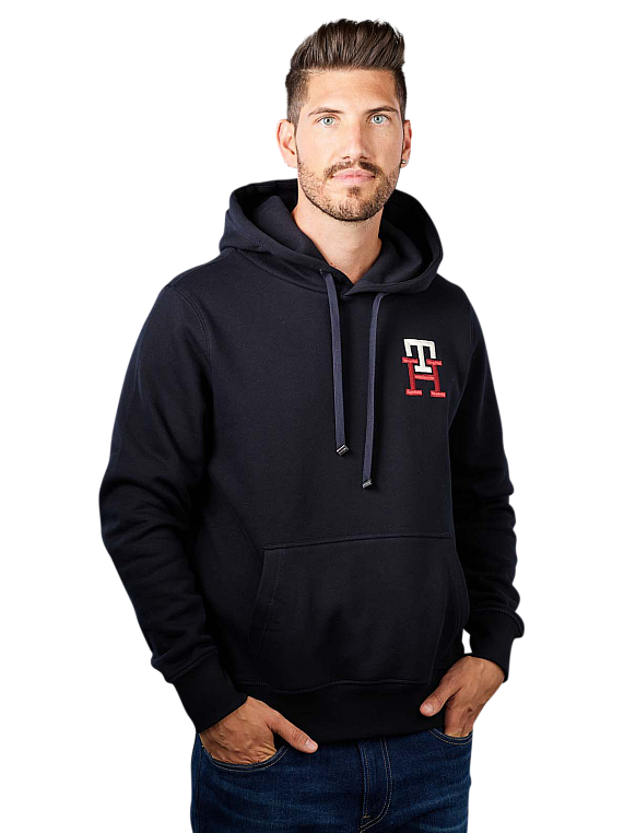 Monogram Sweater Tommy Black Sweater Tommy Hilfiger Essential