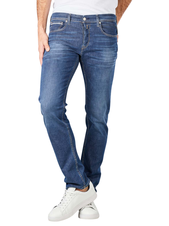 Replay Denim Grover Tapered Fit Jeans in Blue Light Blue 10 for Men Blue Mens Clothing Jeans Straight-leg jeans Save 59% 