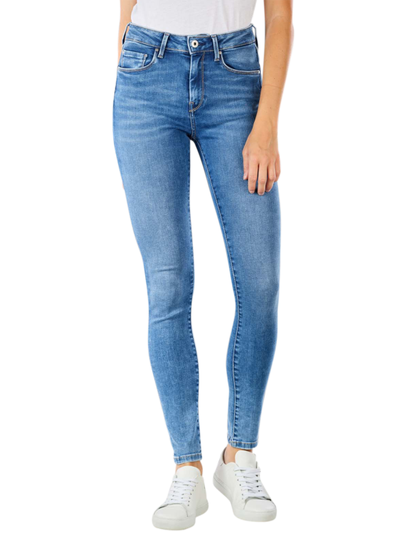 Jeans Regent Mittelblau in Fit Pepe Skinny Jeans