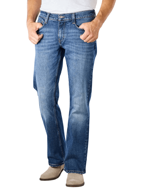 Mustang Oregon Boot Jeans Bootcut en Bleu moyenne